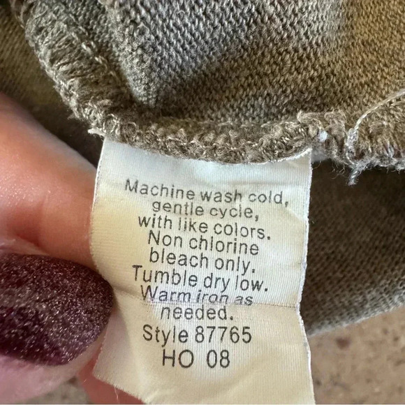 J.Crew Gray Men 1/4 Zip 100% Cotton SOFT Sweater Size XL - Picture 7 of 7